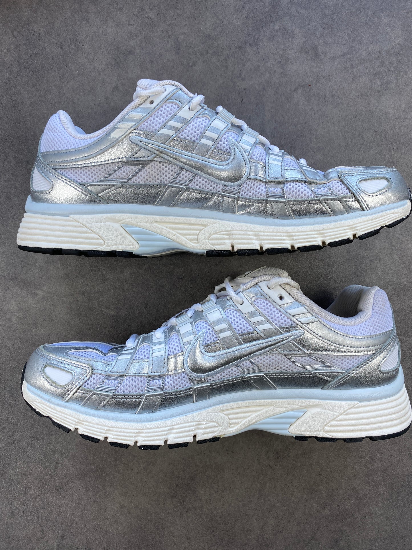 Nike P-6000 White Blue Tint Sail Metallic Silver