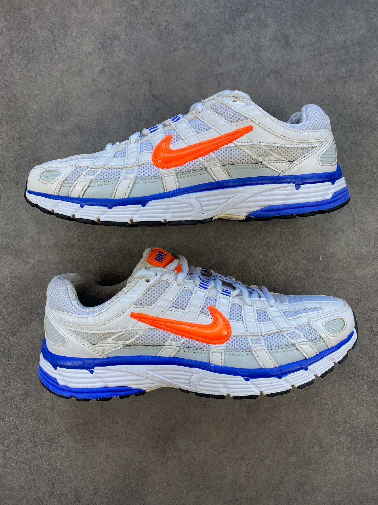 Nike P-6000 White Crimson Racer Blue