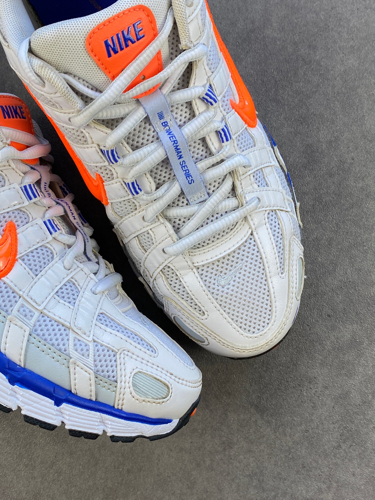 Nike P-6000 White Crimson Racer Blue