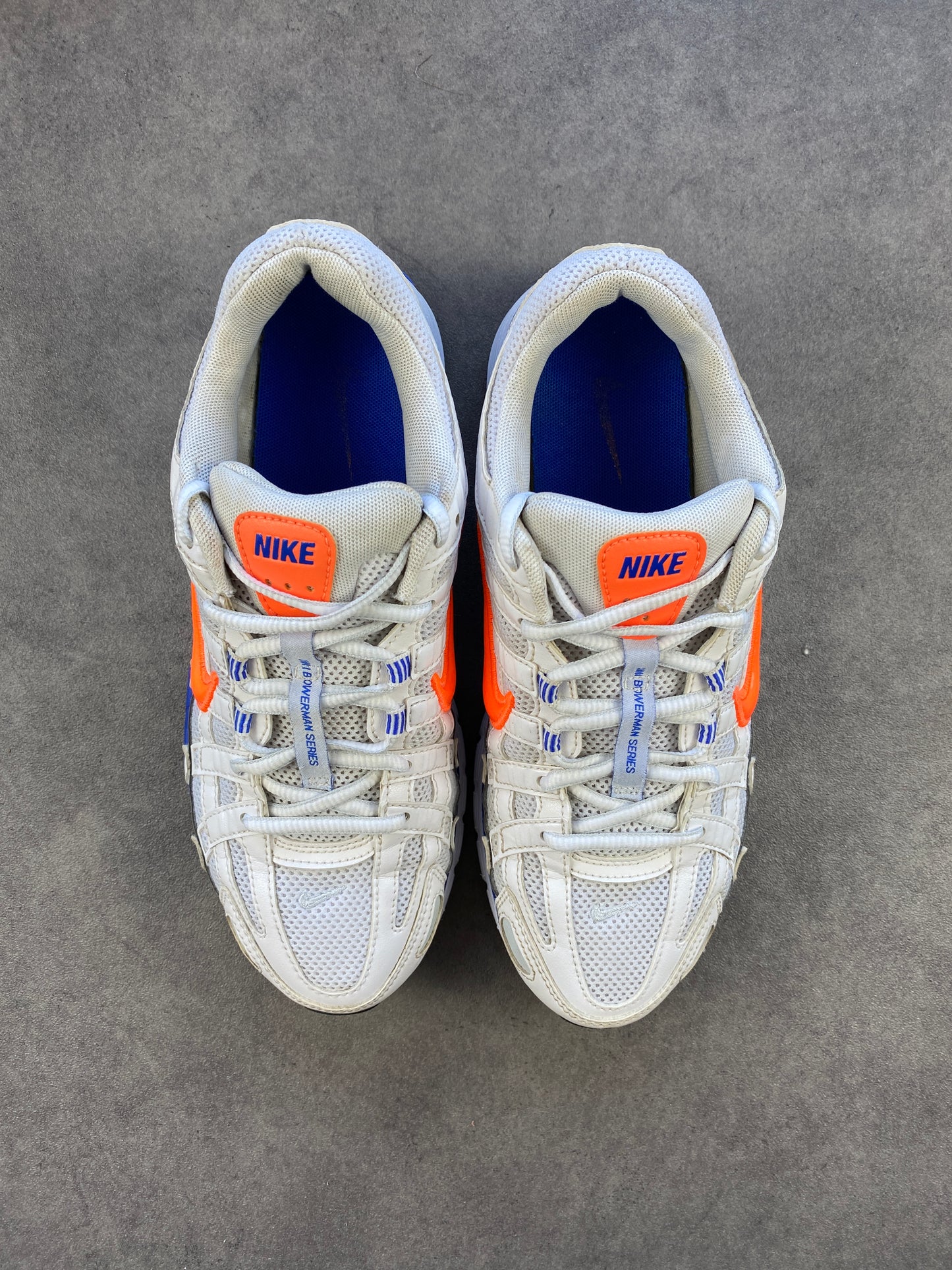 Nike P-6000 White Crimson Racer Blue