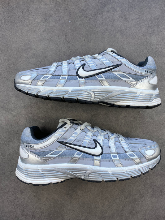 Nike P-6000 Metallic Silver Summit White-Wolf Grey
