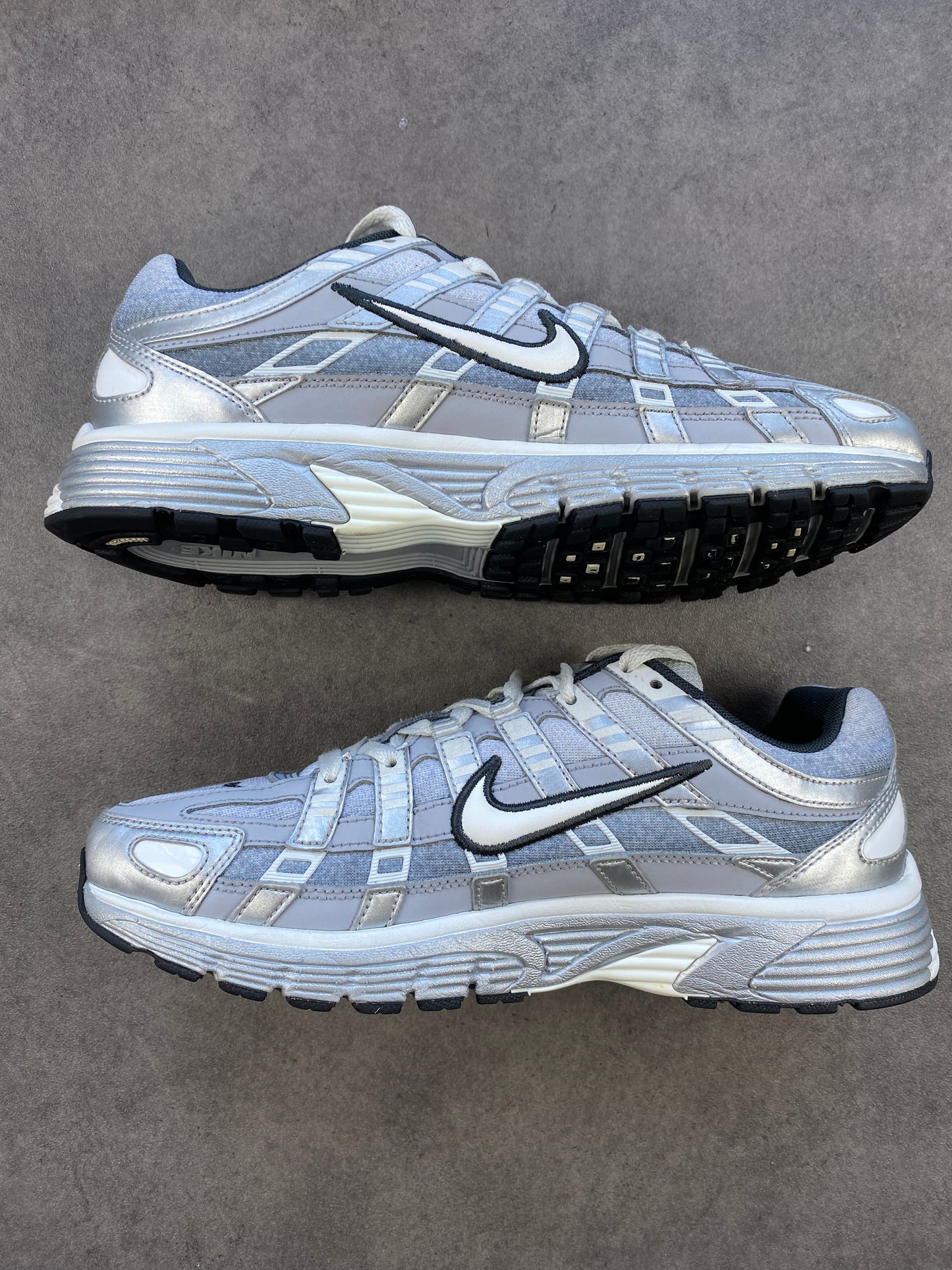 Nike P-6000 Metallic Silver Summit White-Wolf Grey