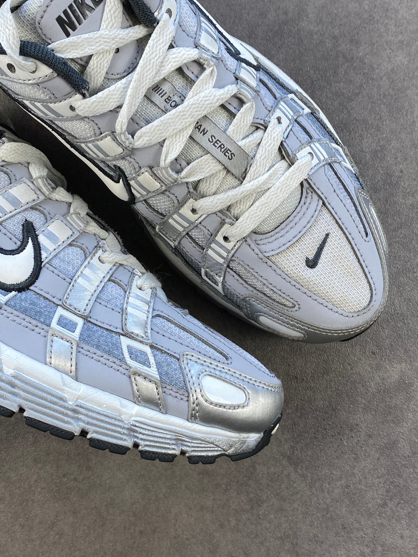 Nike P-6000 Metallic Silver Summit White-Wolf Grey