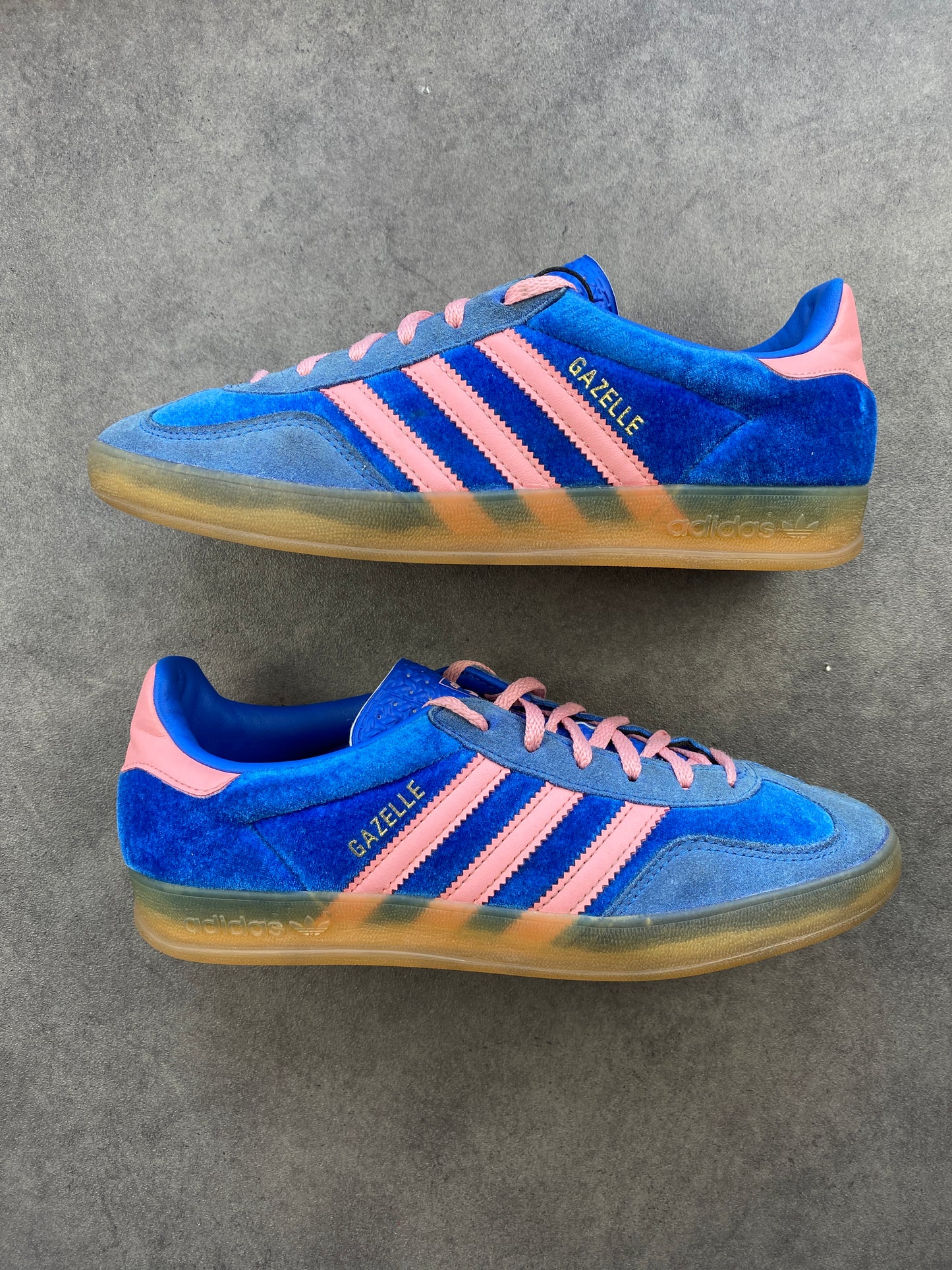 Adidas Gazelle Indoor Blue Semi Pink Spark