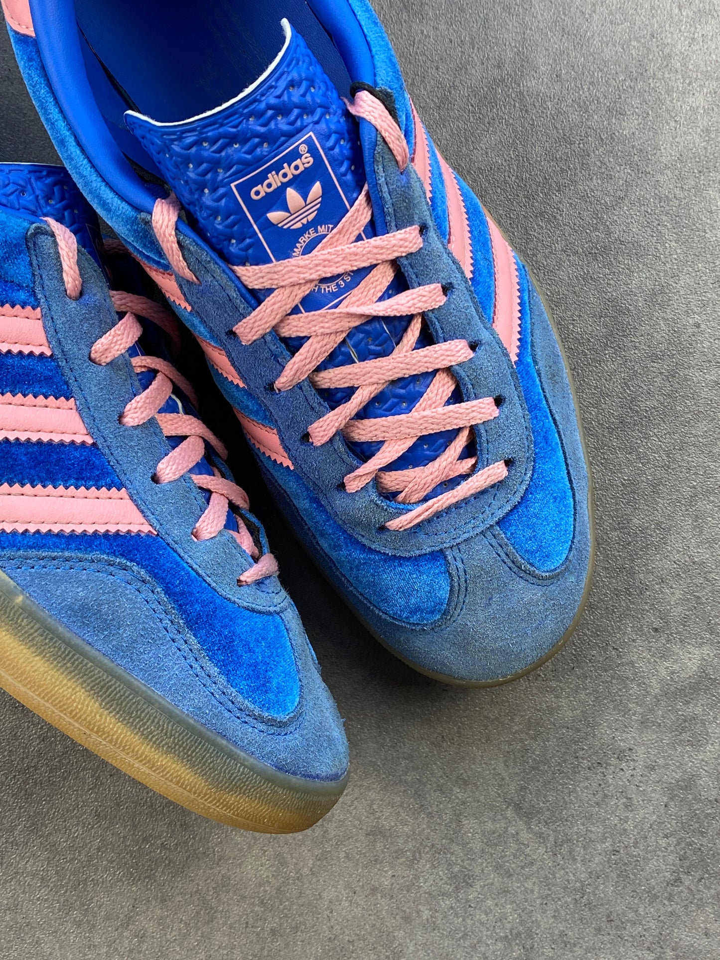Adidas Gazelle Indoor Blue Semi Pink Spark