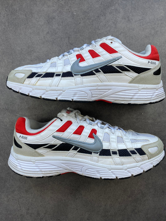 Nike P-6000 White University Red