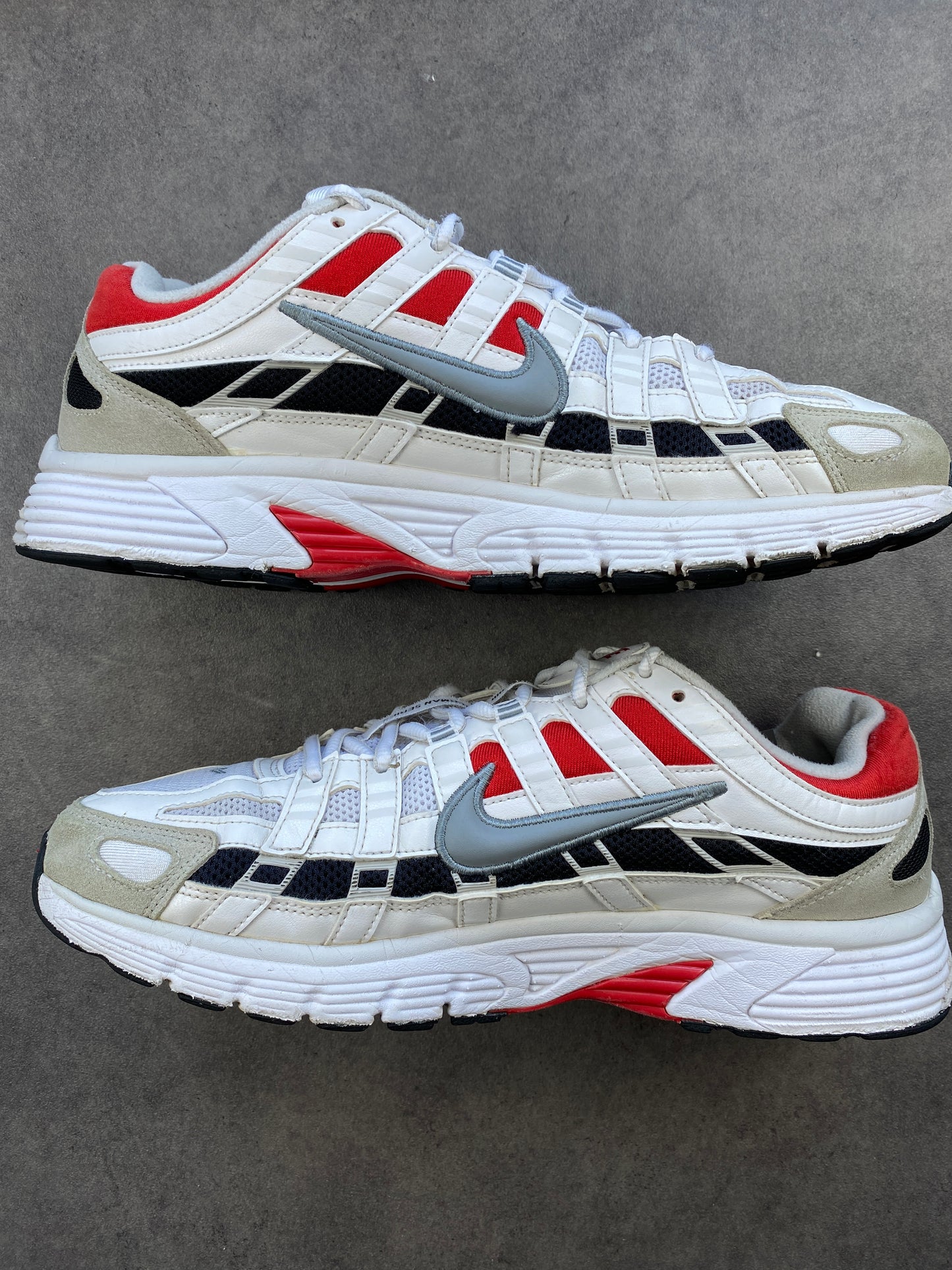 Nike P-6000 White University Red