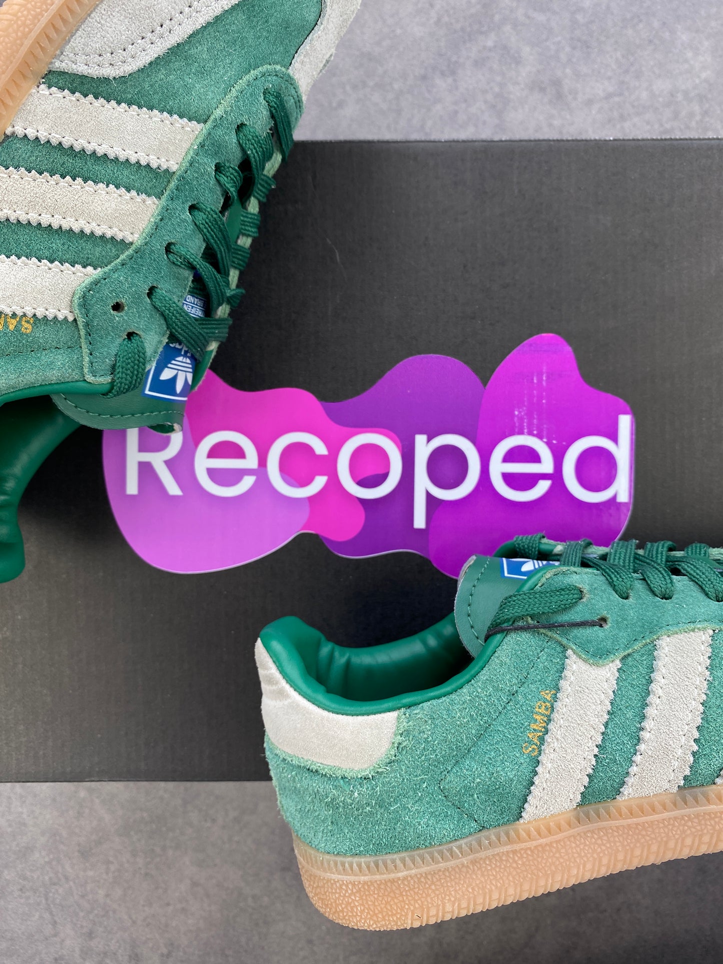adidas Samba OG Collegiate Green Gum Grey Toe