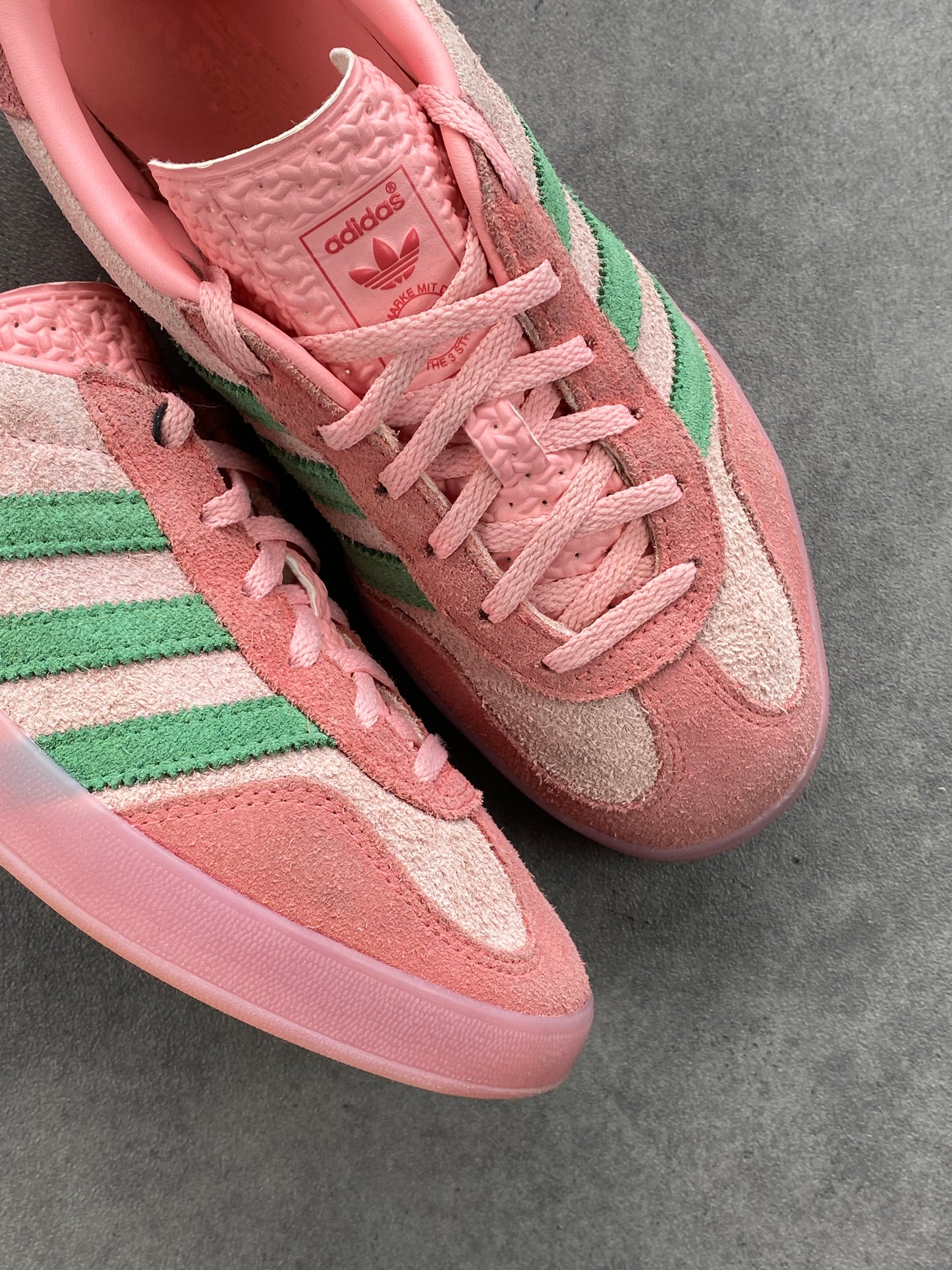 Adidas Gazelle Indoor Semi Pink Spark Preloved Scarlet