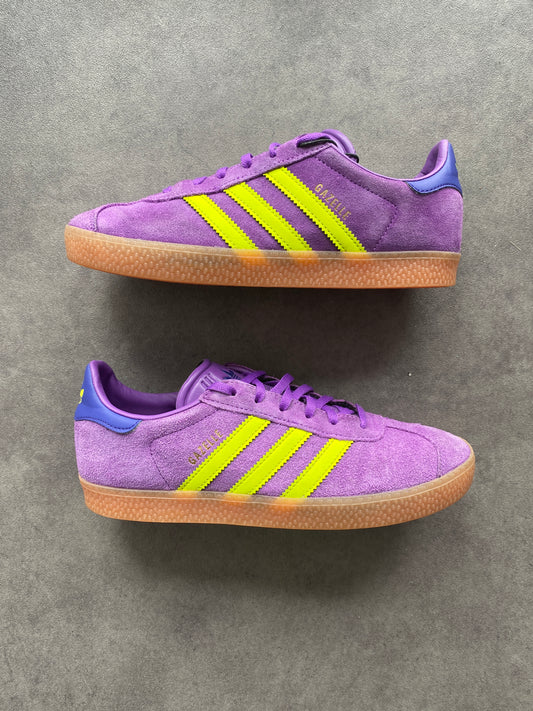 Adidas Gazelle Active Purple Solar Yellow Collegiate Purple