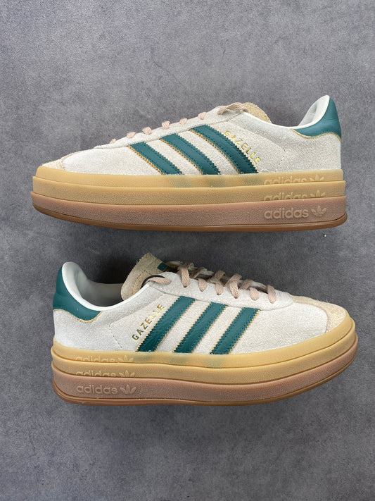 Adidas Gazelle Bold Magic Beige Collegiate Green