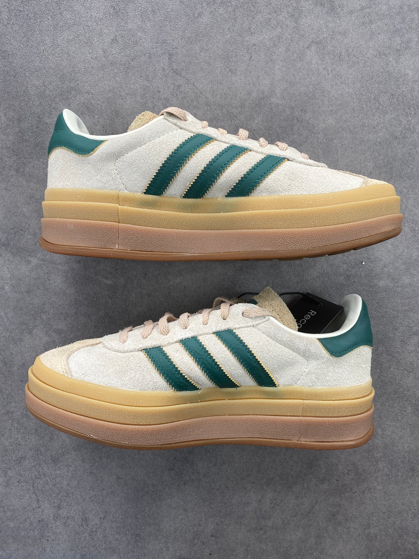 Adidas Gazelle Bold Magic Beige Collegiate Green
