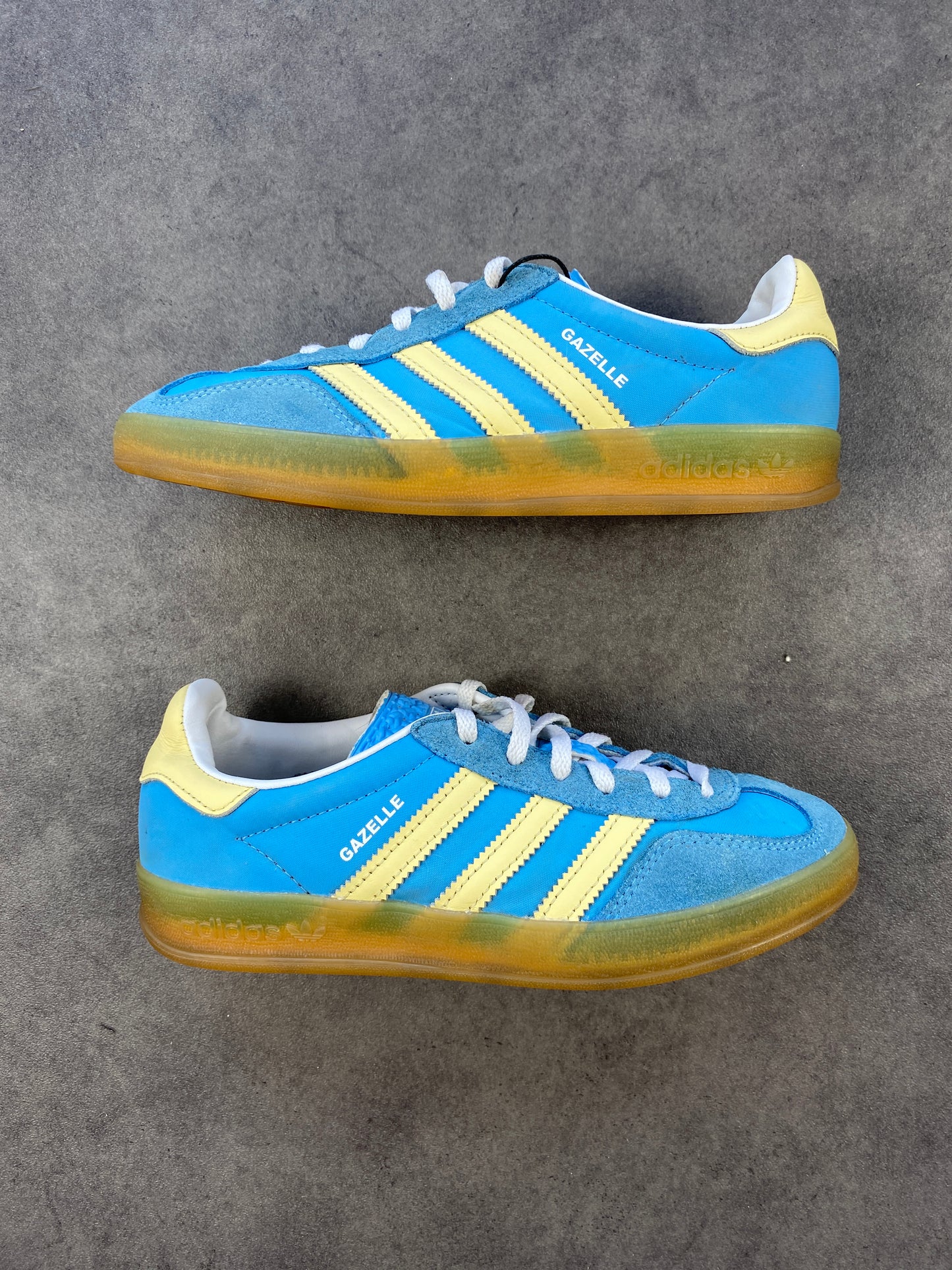 Adidas Gazelle Indoor Semi Blue Burst Almost Yellow