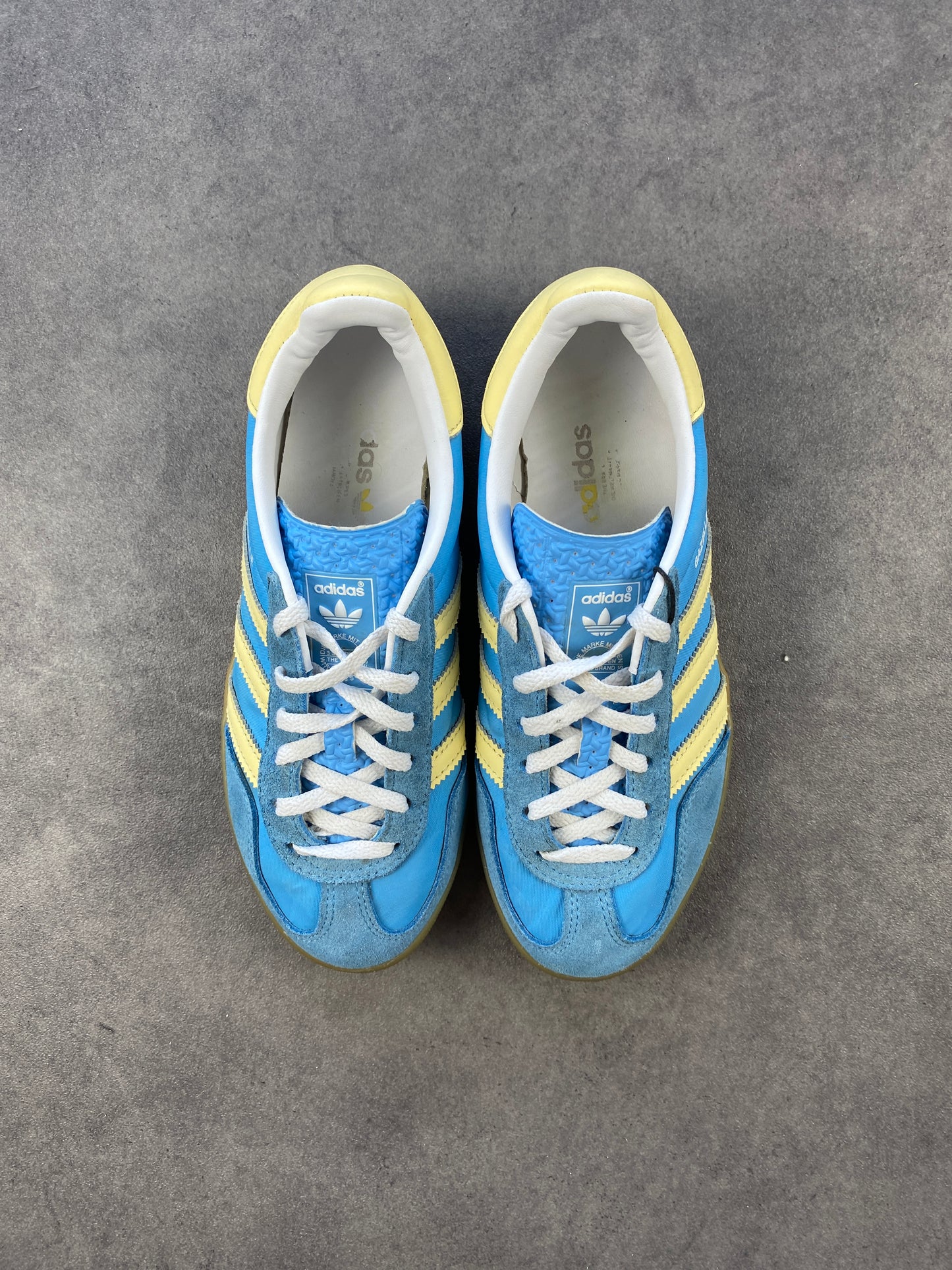 Adidas Gazelle Indoor Semi Blue Burst Almost Yellow