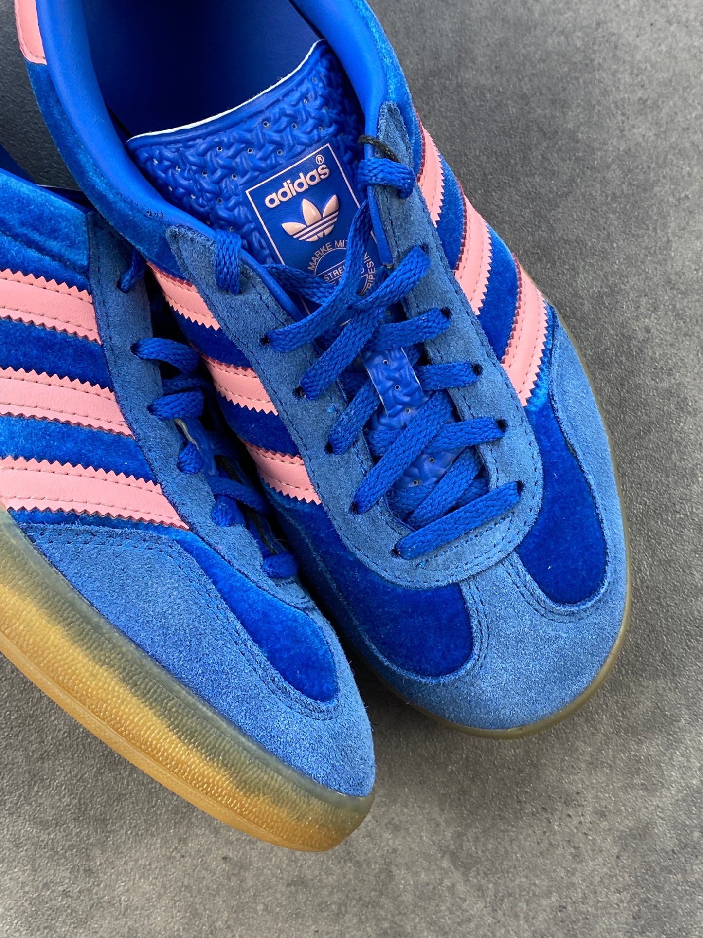 Adidas Gazelle Indoor Blue Semi Pink Spark