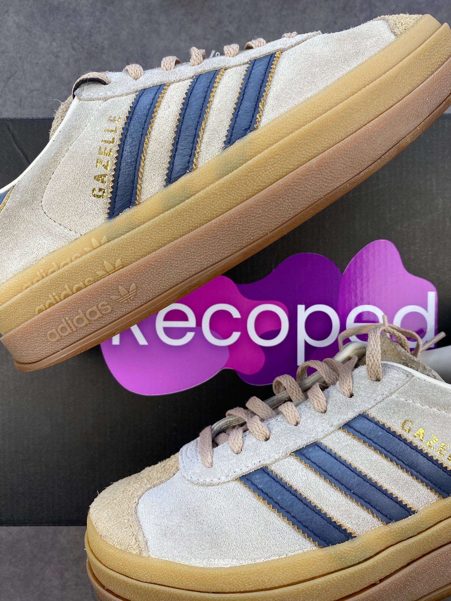 Adidas Gazelle Bold Cream Night Indigo