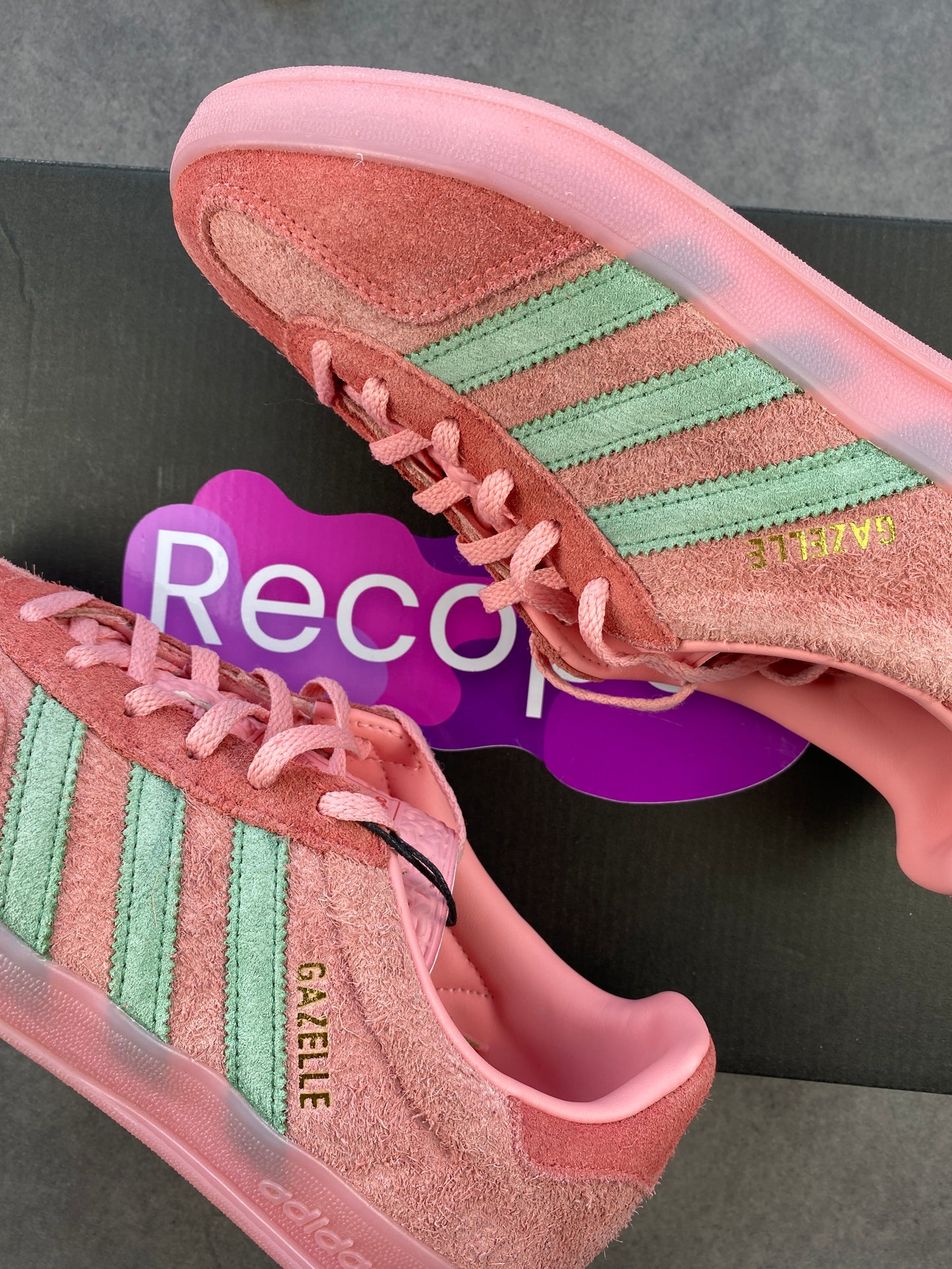 Adidas Gazelle Indoor Semi Pink Spark Preloved Scarlet