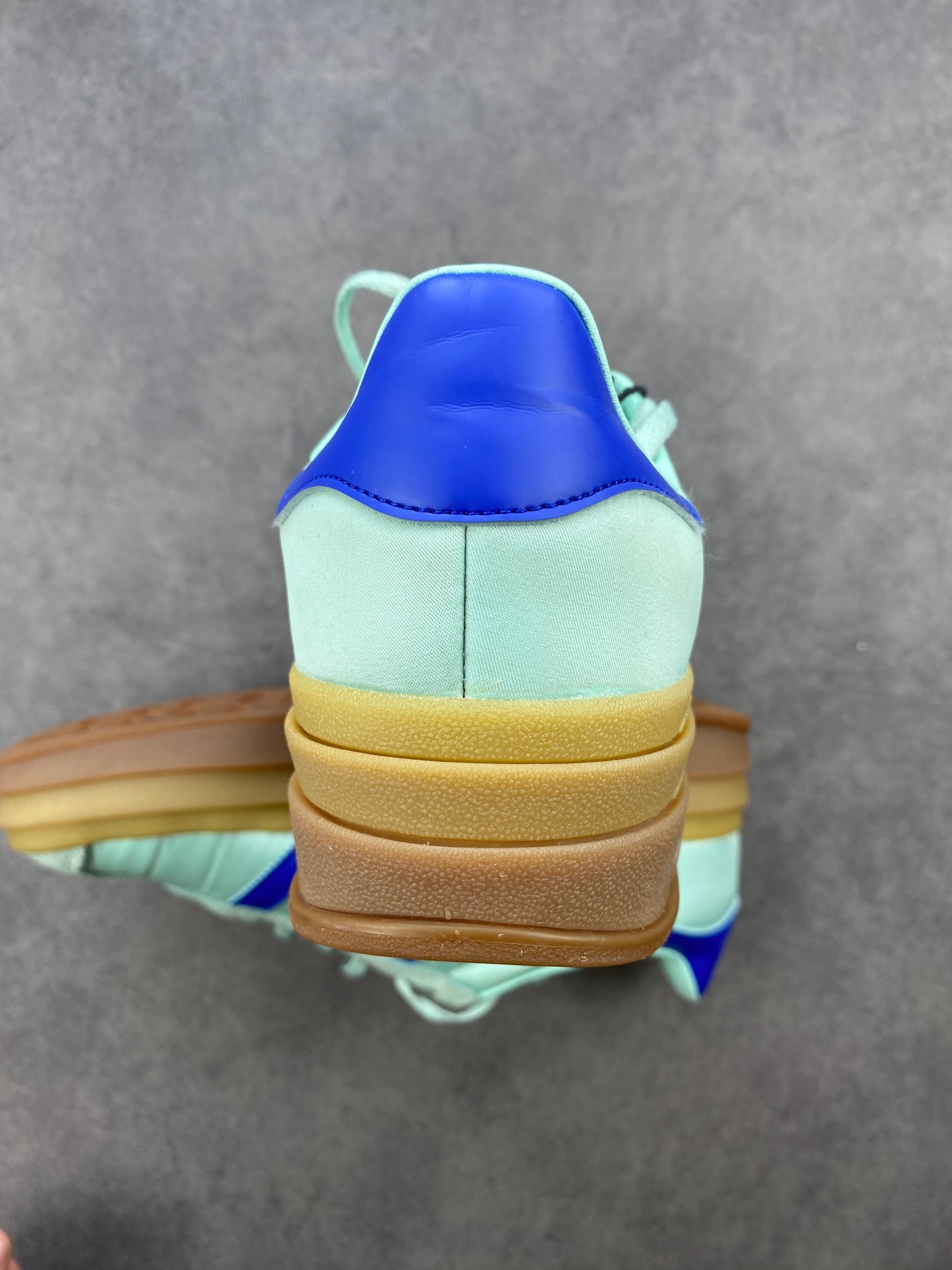 Adidas Gazelle Bold Clear Mint Lucid Blue Gold Metallic
