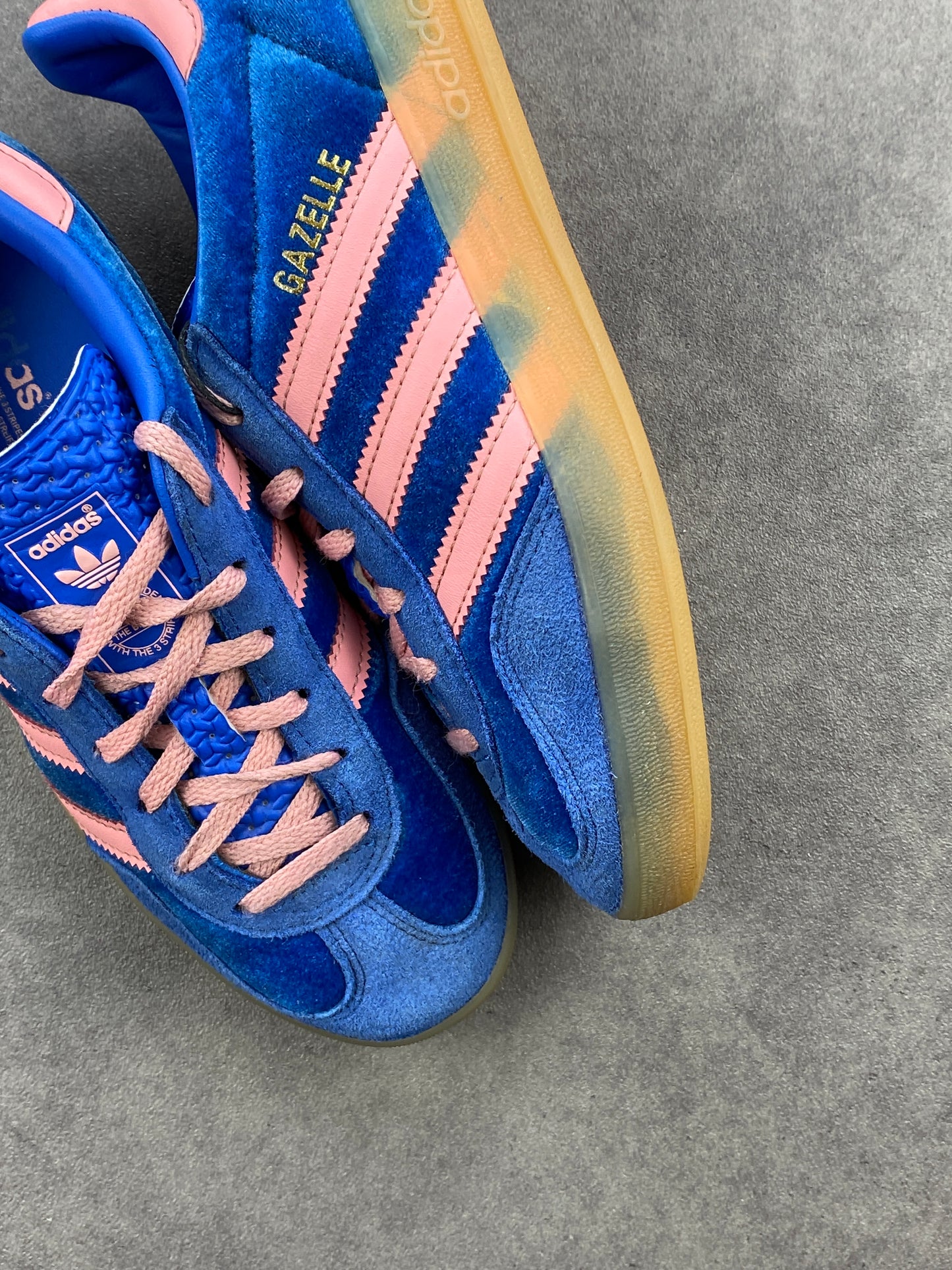 Adidas Gazelle Indoor Blue Semi Pink Spark