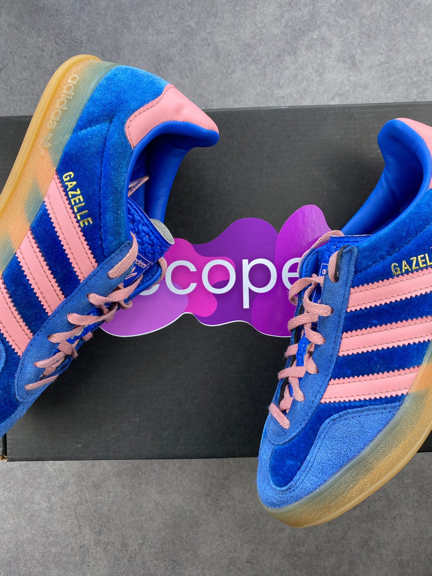 Adidas Gazelle Indoor Blue Semi Pink Spark