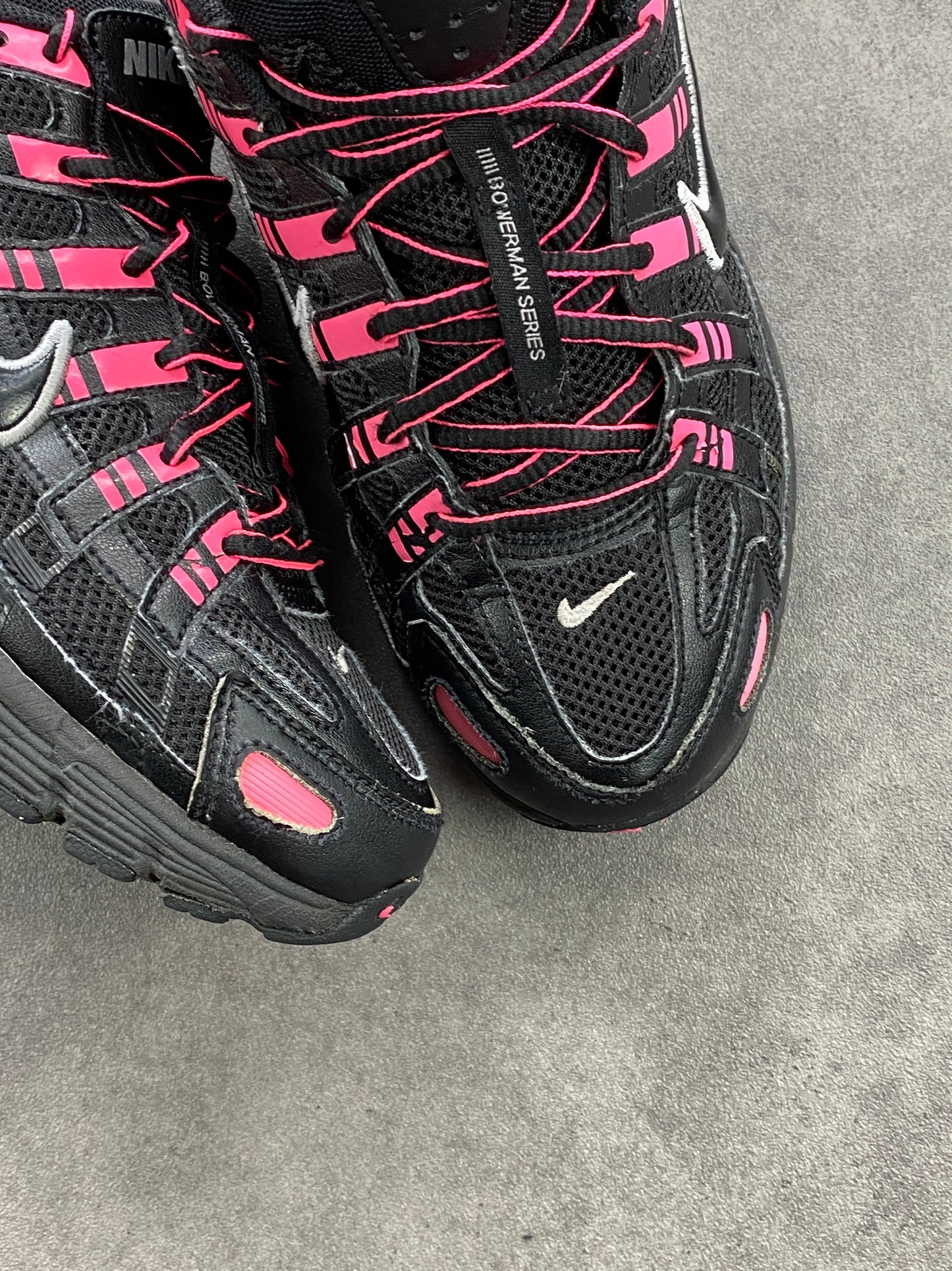 Nike P-6000 Pink Blast Metallic Silver Black
