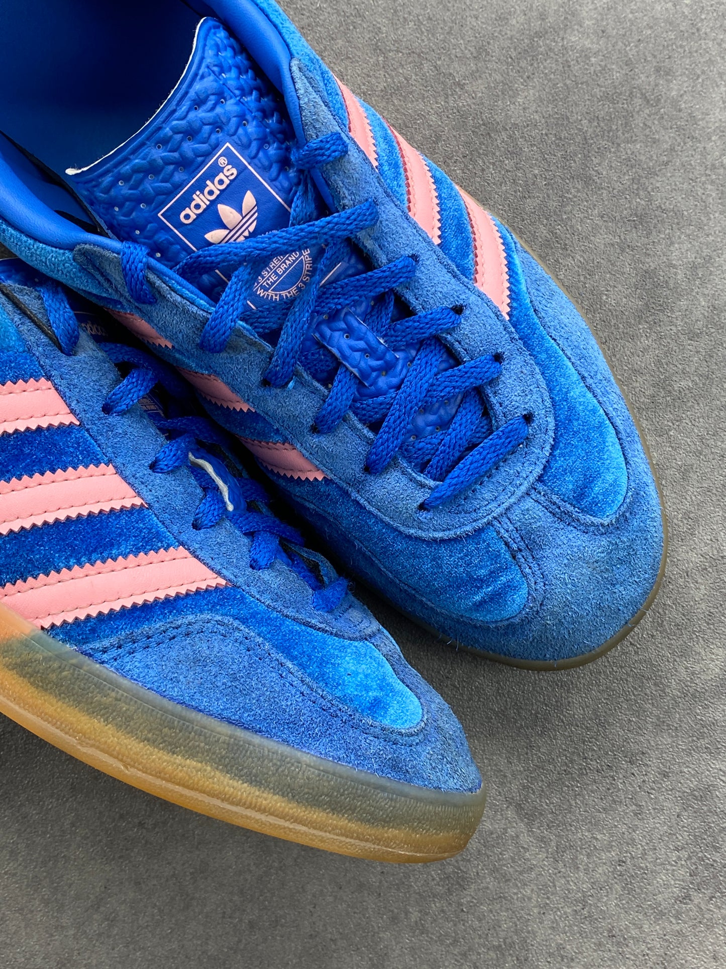 Adidas Gazelle Indoor Blue Semi Pink Spark