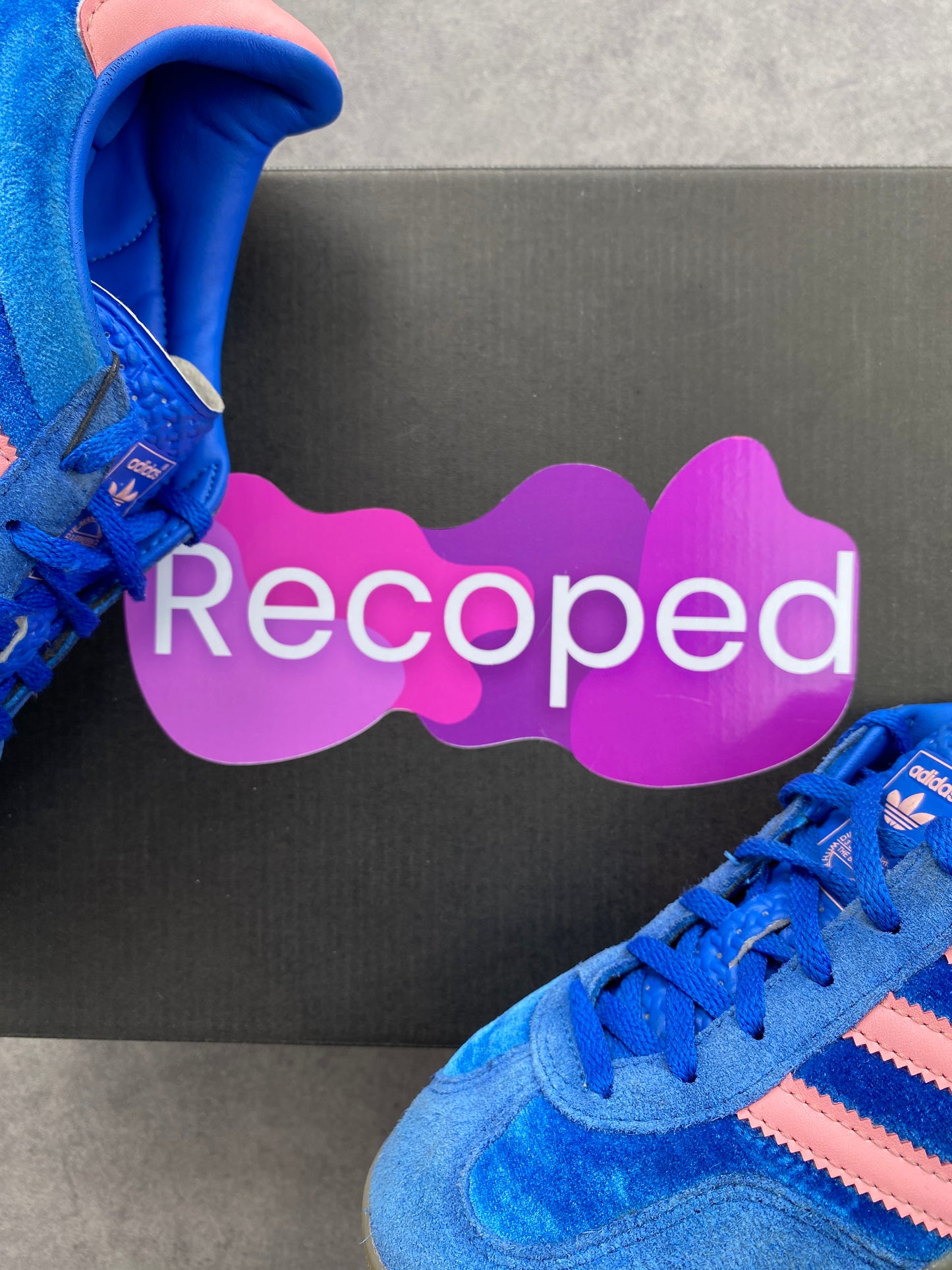 Adidas Gazelle Indoor Blue Semi Pink Spark