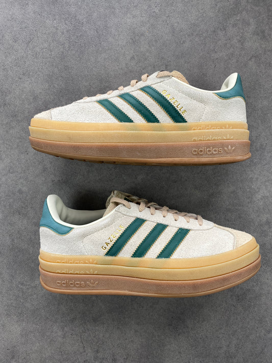 Adidas Gazelle Bold Magic Beige Collegiate Green