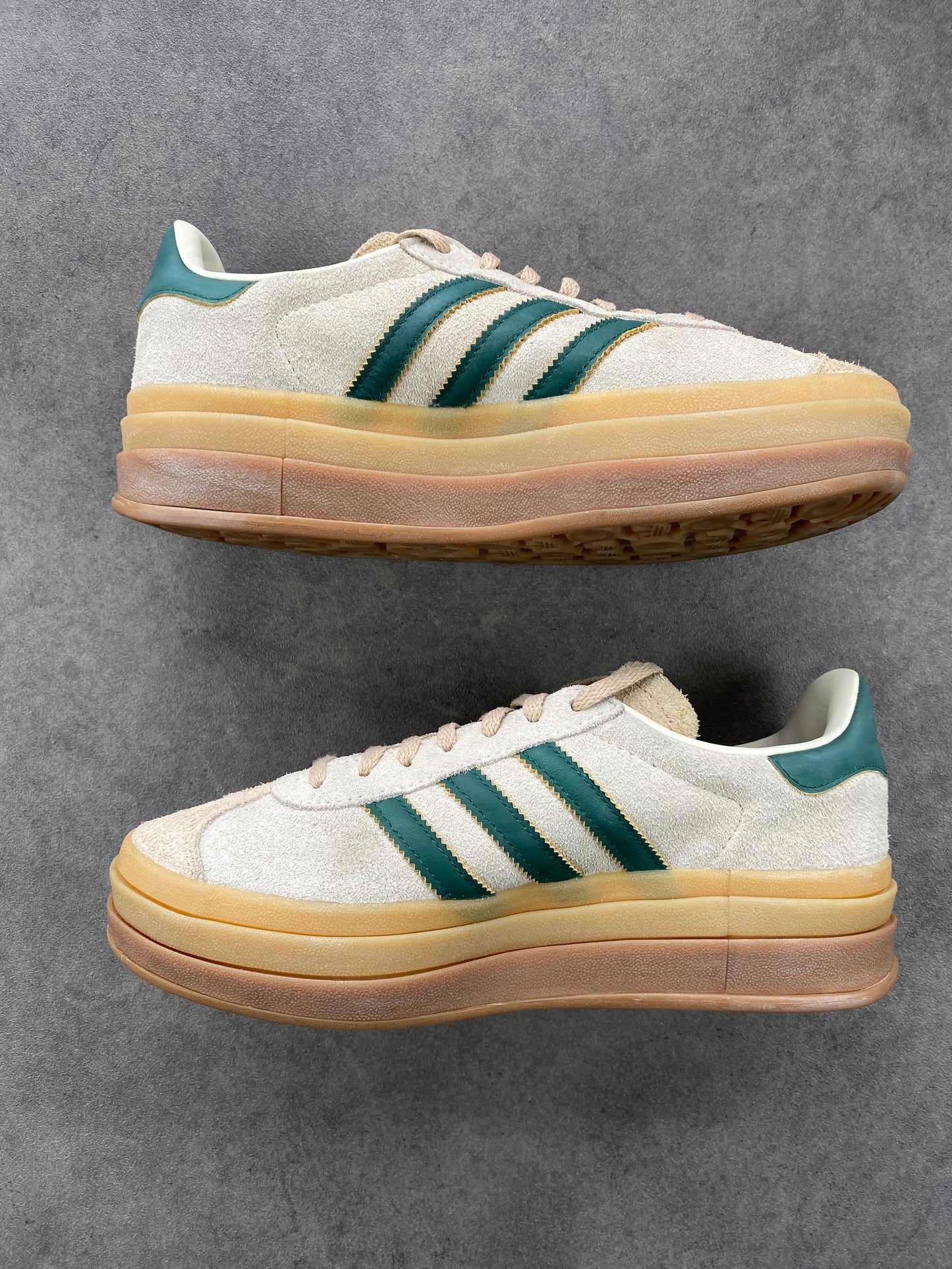 Adidas Gazelle Bold Magic Beige Collegiate Green