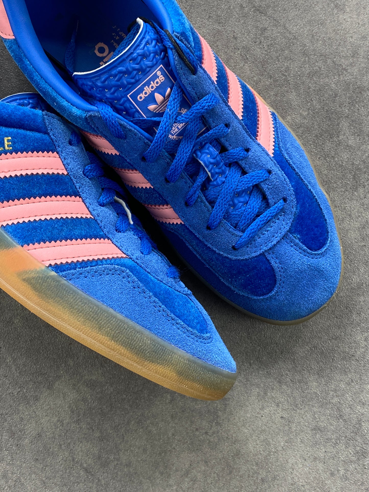 Adidas Gazelle Indoor Blue Semi Pink Spark