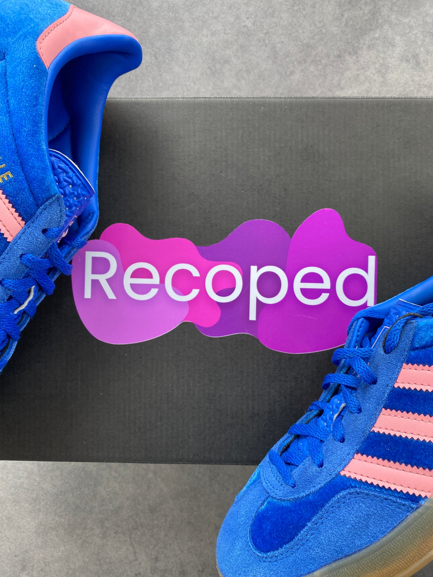 Adidas Gazelle Indoor Blue Semi Pink Spark