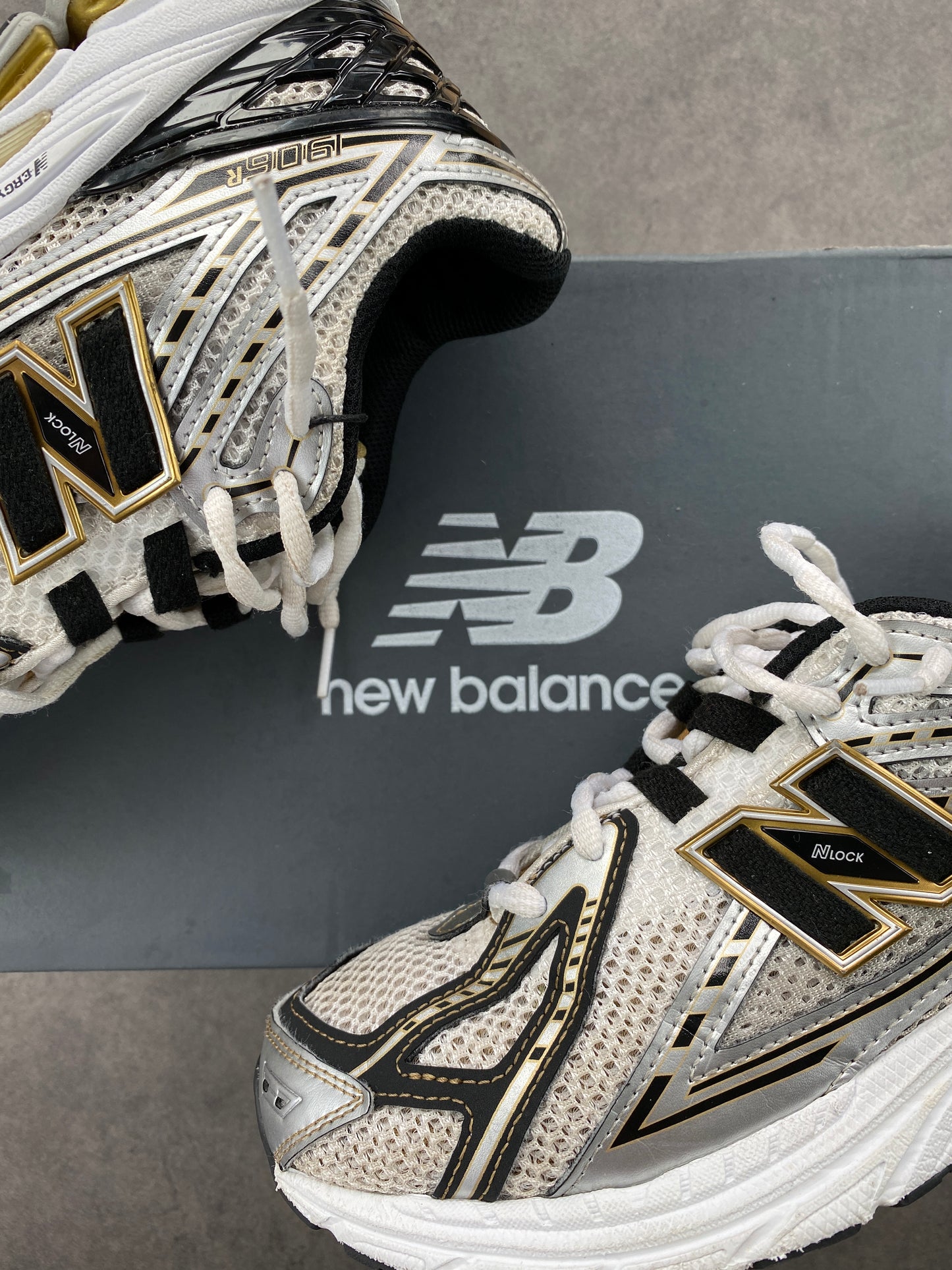 New Balance 1906R White Metallic Gold
