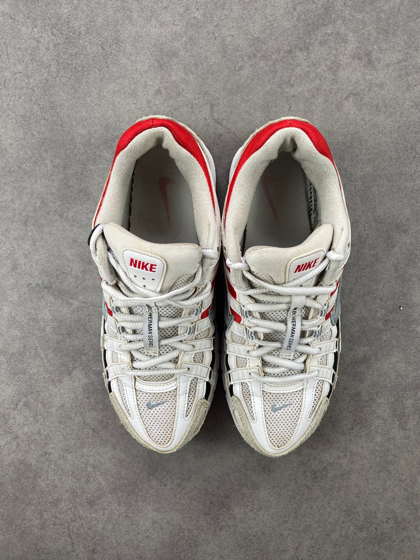 Nike P-6000 White University Red
