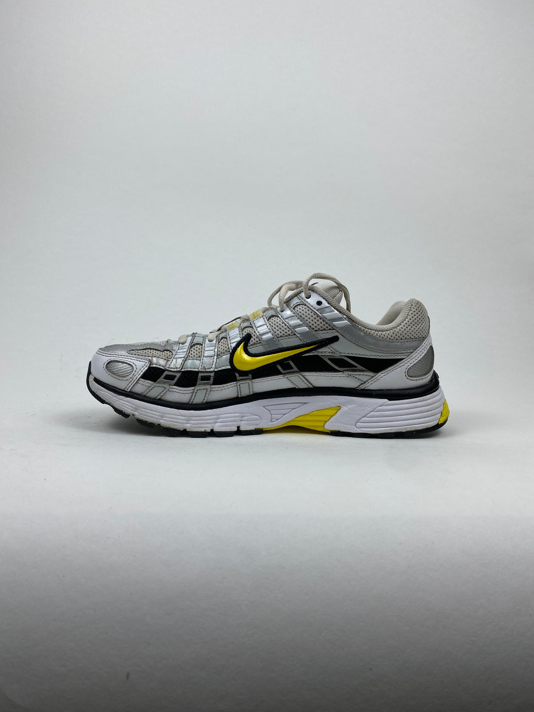 Nike P-6000 Metallic Platinum Opti Yellow