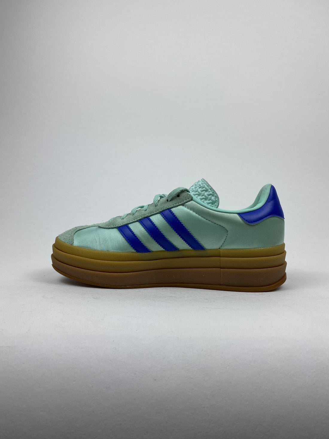 Adidas Gazelle Bold Clear Mint Lucid Blue Gold Metallic