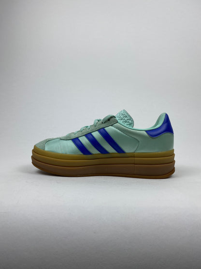 Adidas Gazelle Bold Clear Mint Lucid Blue Gold Metallic (Taille 39 1/3)