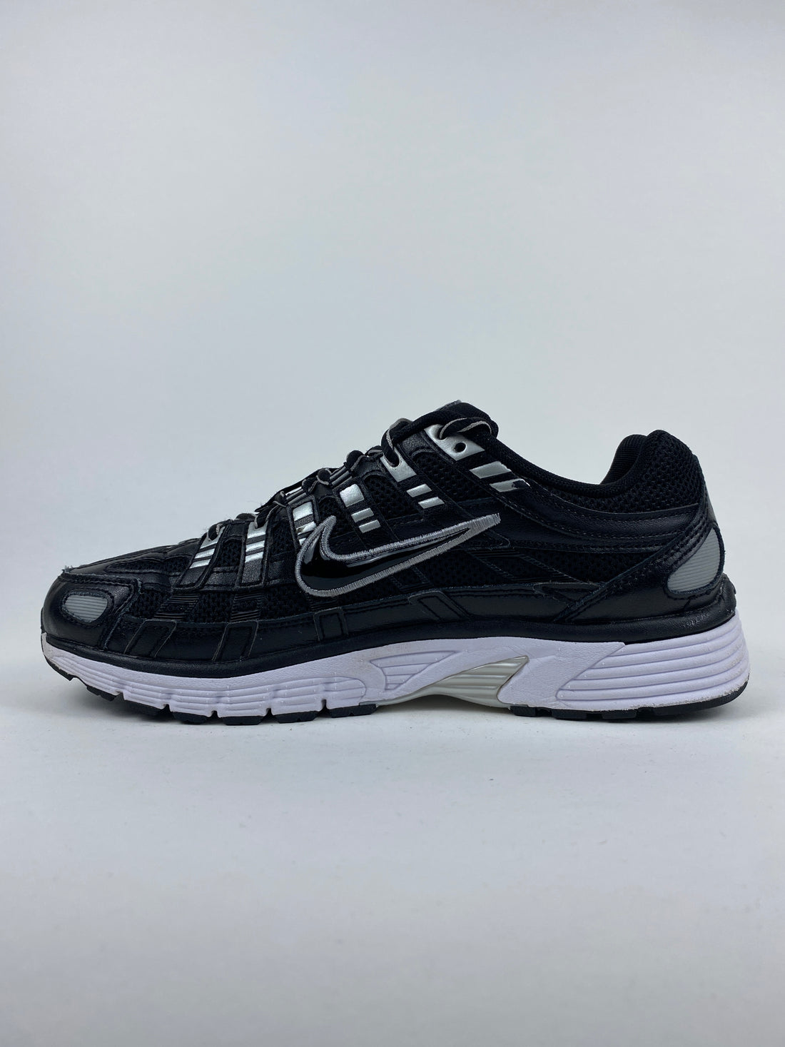 Nike P-6000 Black White Metallic Silver