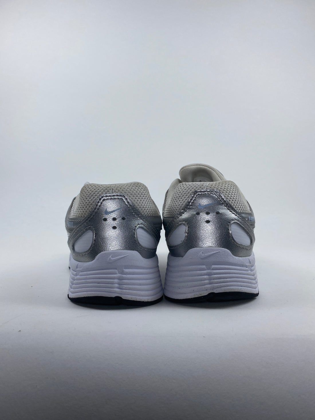 Nike P-6000 White Metallic Silver