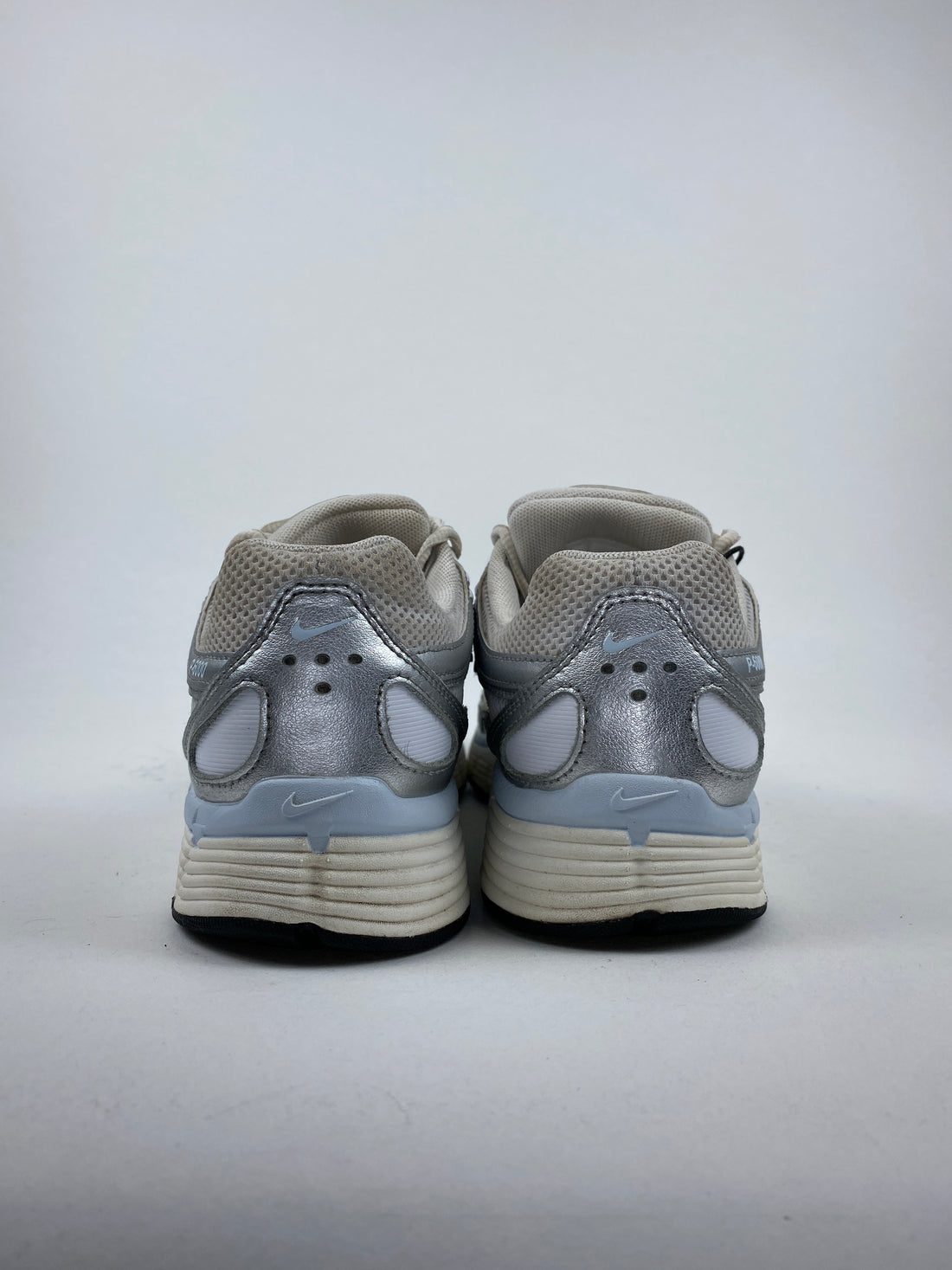 Nike P-6000 White Blue Tint Sail Metallic Silver