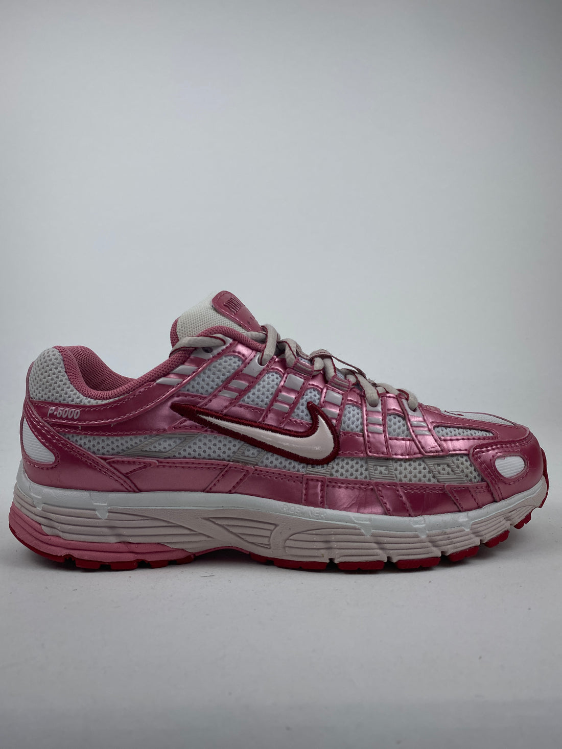 Nike P-6000 White Silt Red Peony