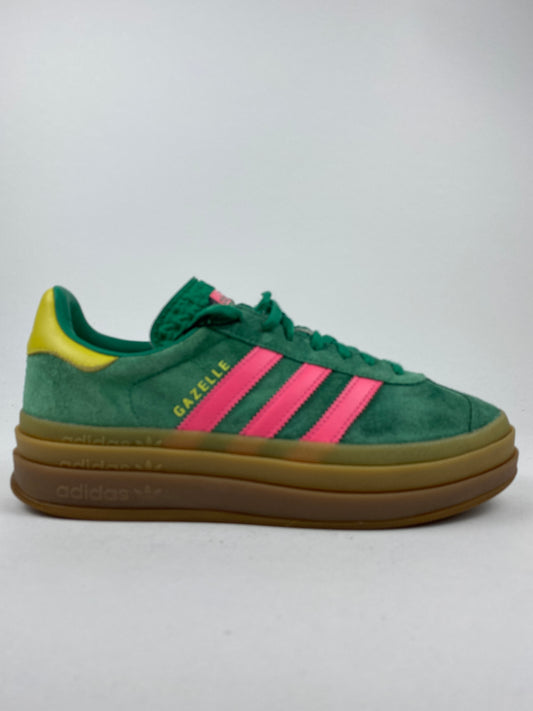 Adidas Gazelle Bold Court Green Lucid Pink ( Taille 40 2/3 )