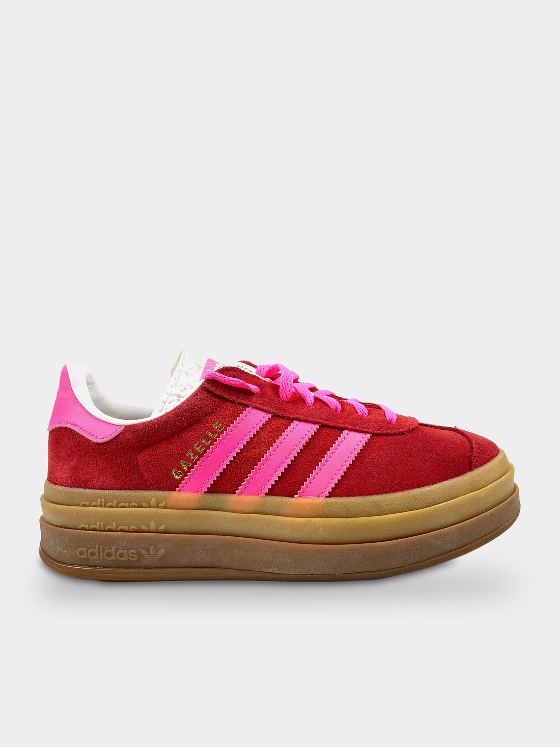 Adidas Gazelle Bold Collegiate Red Lucid Pink
