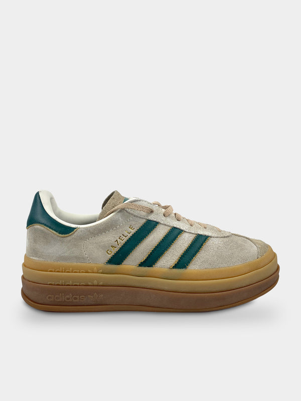 adidas Gazelle Bold Magic Beige Collegiate Green