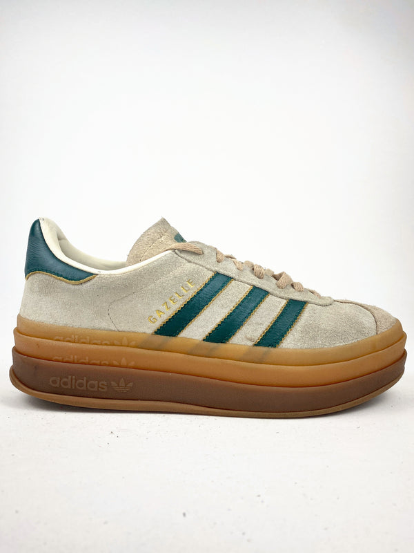 adidas Gazelle Bold Magic Beige Collegiate Green ( Taille 39 1/3 )