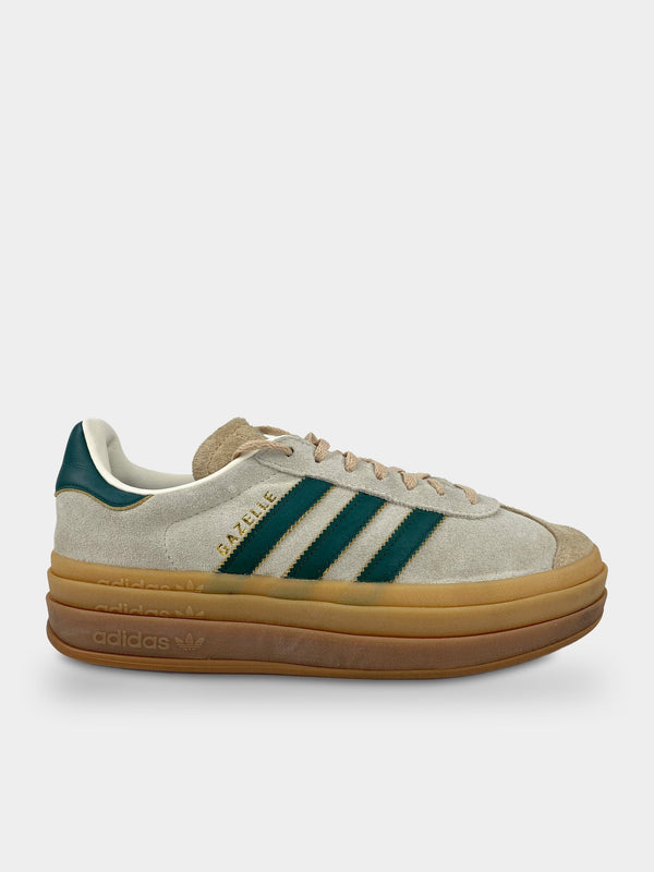 adidas Gazelle Bold Magic Beige Collegiate Green