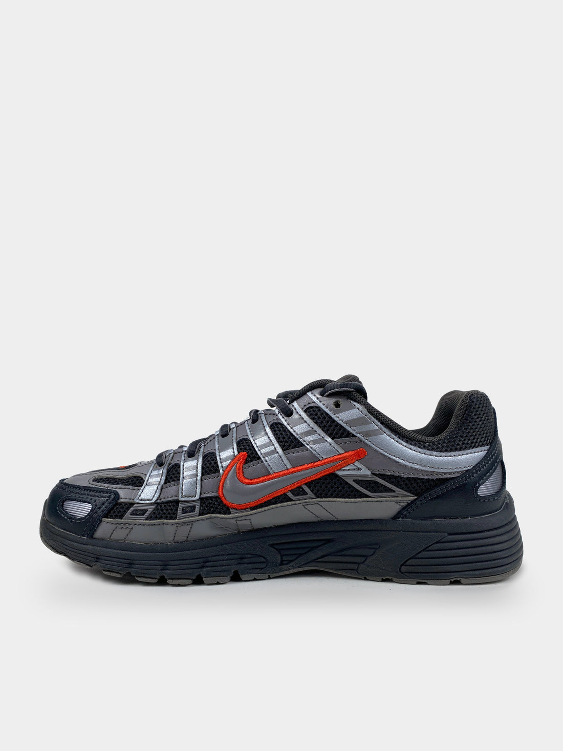 Nike P-6000 Anthracite Picante Red Metallic Cool Grey