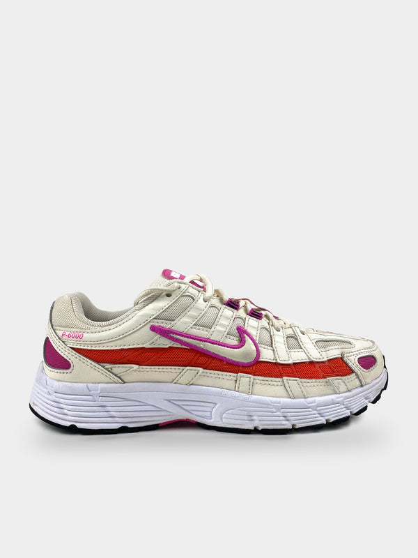 Nike P-6000 Essential Pale Ivory Team Orange
