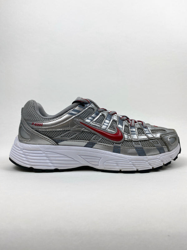 Nike P-6000 Metalic Silver Cool Red