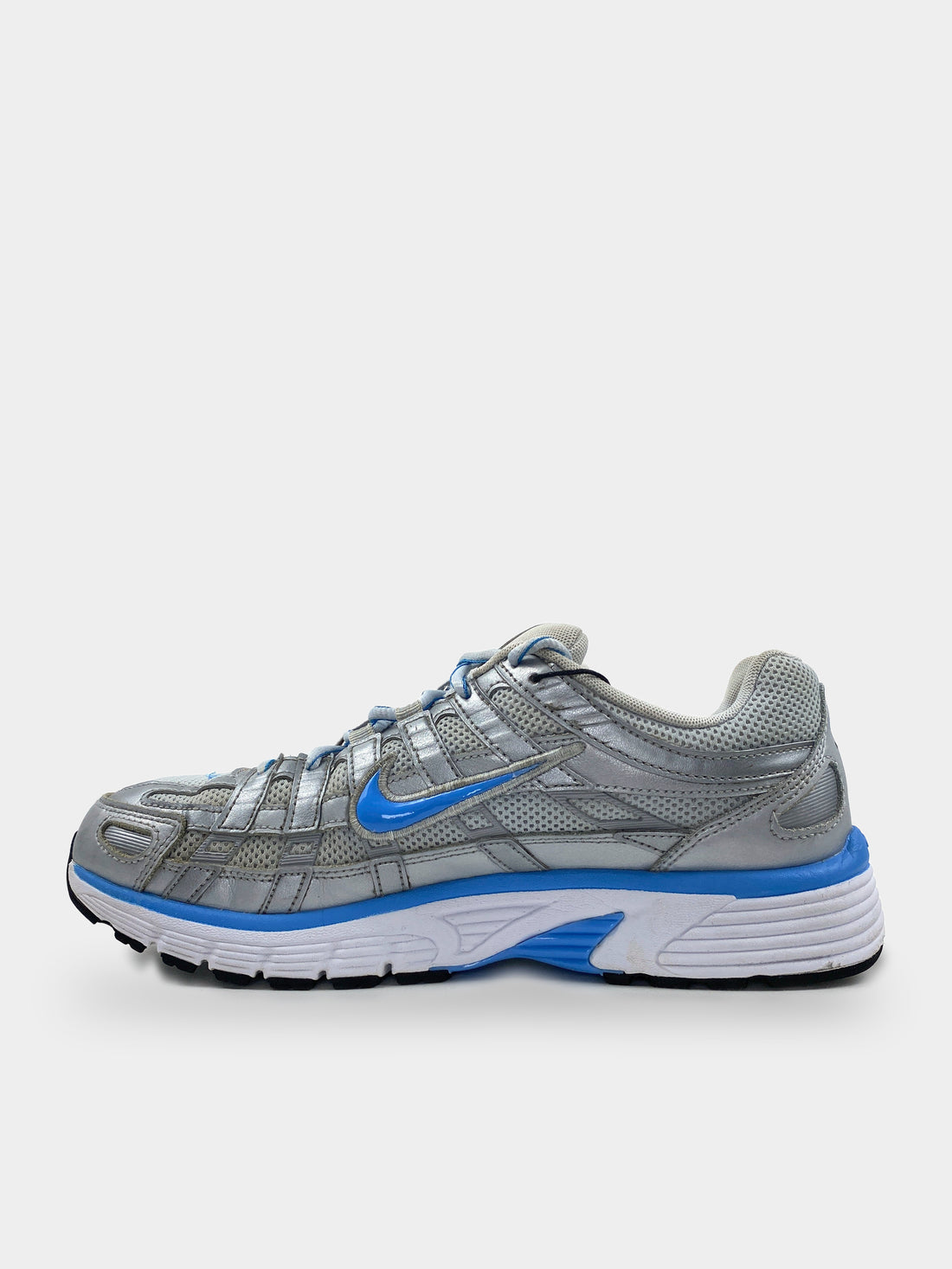 Nike P-6000 Metallic Platinum Pure Platinum Metallic Argenté University Bleu