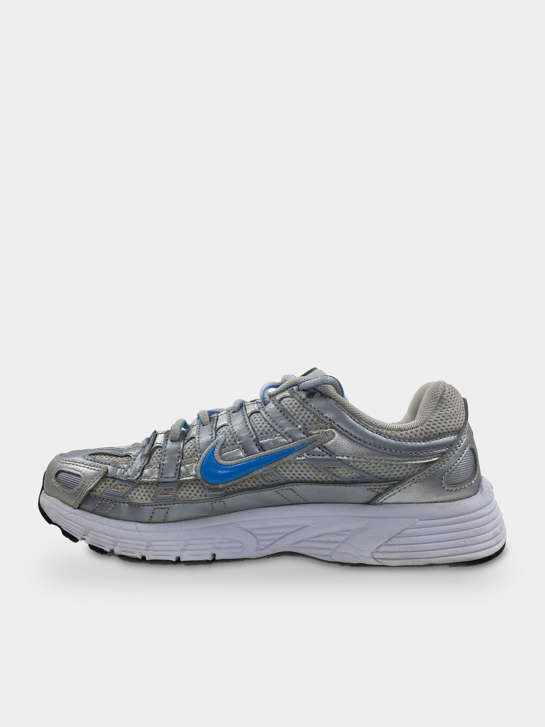 Nike P-6000 Metallic Platinum University Blue